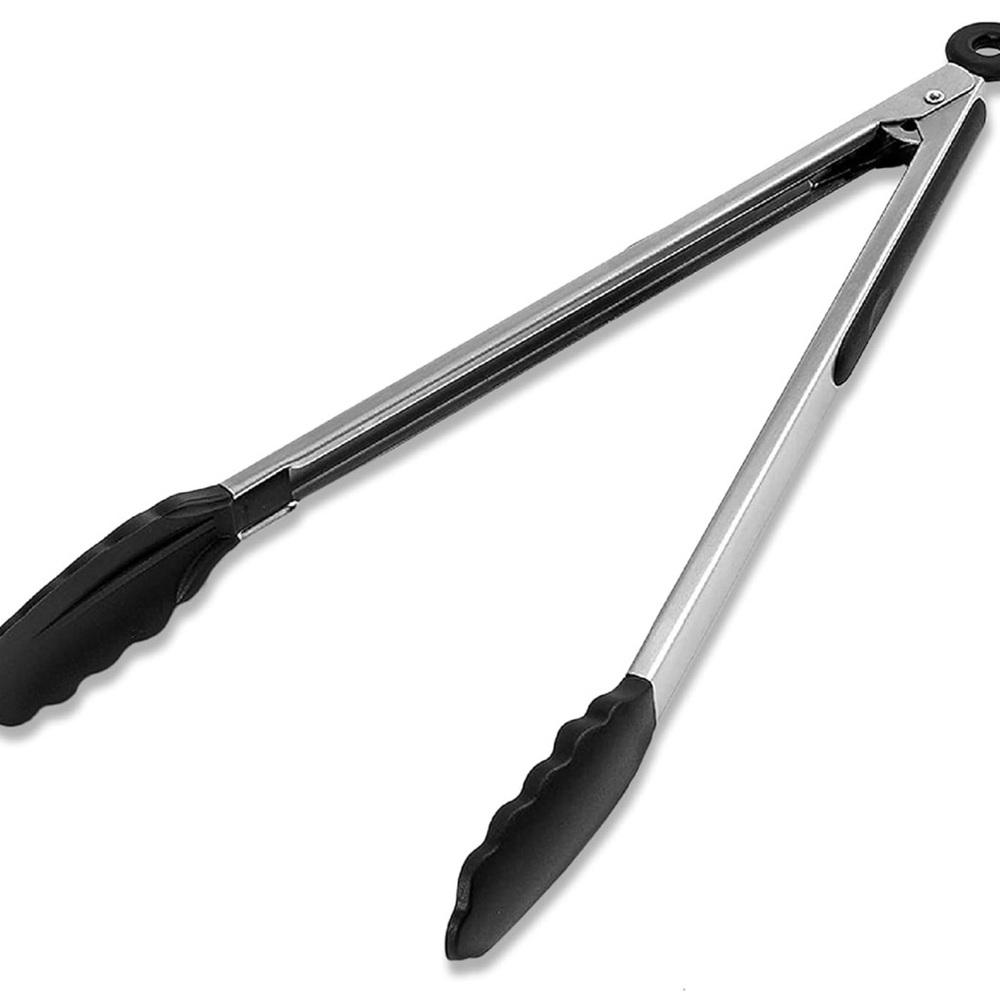 BBQ Tongs‎ Silicone & Stainless Steel Long New in Package Dishwasher Safe New